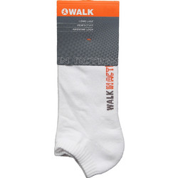 Walk Ανδρικές Κάλτσες Κοντές με Σχέδια Λευκές W124-01