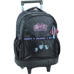 Gim K-Pop Demon Hunters Black Huntrix Σχολική Τσάντα Τρόλεϊ Δημοτικού Μαύρη 364-00078