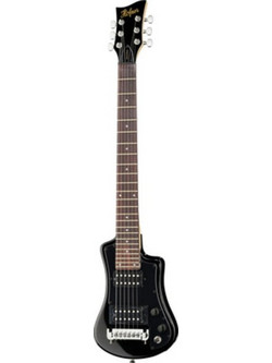 Hofner Shorty Deluxe Ηλεκτρική Κιθάρα Alternative με Μαγνήτες HH & Ταστιέρα Jatoba Black