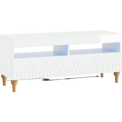 vidaXL Έπιπλο Τηλεόρασης με Φωτισμό Led Μ100xΠ35xΥ43cm 896329