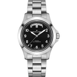 Hamilton Field King Day-Date Ανδρικό Ρολόι Αυτόματο με Ασημί Μεταλλικό Μπρασελέ H64475131