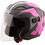 Nova OF211 Blaze XCode Black Matt Pink Κράνος Μηχανής Jet