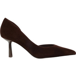 Steve Madden Vena Γόβες Suede με Λεπτό Ψηλό Τακούνι Σοκολατί 11005286-880