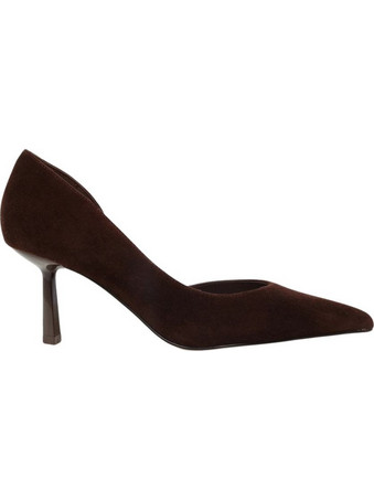 Steve Madden Vena Γόβες Suede με Λεπτό Ψηλό Τακούνι Σοκολατί 11005286-880