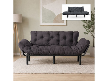 Megapap Nitta Διθέσιος Καναπές Κρεβάτι Γκρι 185x70x85cm GP061-00183
