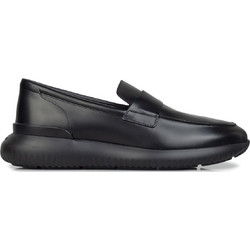 Hogan Ανδρικά Μοκασίνια Loafers Δερμάτινα Μαύρα H709