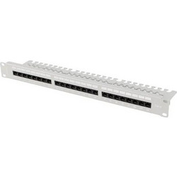 Lanberg PPU6-1124-S Ethernet Patch Panel Rack 1U 19" 24 Θυρών Cat.6 Unshielded UTP