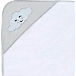 KikkaBoo Sleepy Cloud Βρεφικό Μπουρνούζι Κάπα Εκρού 80x80cm