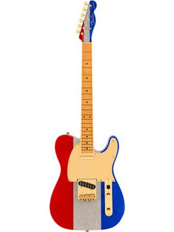 Fender LTD Buck Owens Ηλεκτρική Κιθάρα T Style με Μαγνήτες SS & Ταστιέρα Maple Red Silver Blue Sparkle