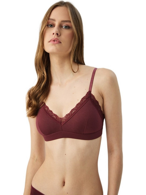 Minerva Bralette χωρίς Μπανέλα Μπορντό 90-8152B-212