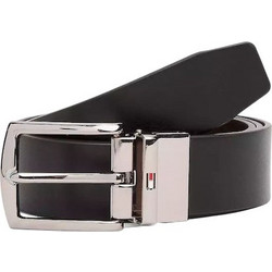 Tommy Hilfiger Denton Ανδρική Ζώνη Δερμάτινη Μαύρη/Καφέ AM0AM13012-0HD