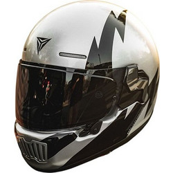 Motowolf H2 Silver Black Κράνος Μηχανής Full Face