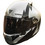 Motowolf H2 Silver Black Κράνος Μηχανής Full Face