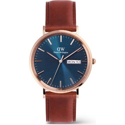 Daniel Wellington Ανδρικό Ρολόι με Καφέ Δερμάτινο Λουράκι DW00100830