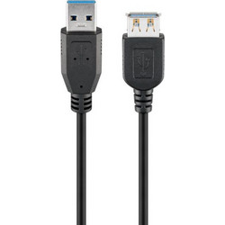 Goobay 93999 Καλώδιο USB-A Male 3.0 to USB-A Female 3m Black