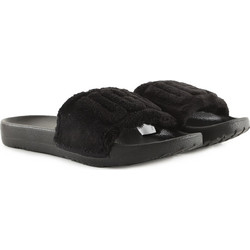UGG Mahalia Γυναικείες Παντόφλες Καλοκαιρινές Μαύρες 1128531-BTRY