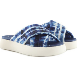 Toms Alpargata Γυναικείες Παντόφλες Καλοκαιρινές Flatforms Μπλε 10017858-NVY