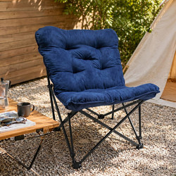 Spitishop Butterfly Πολυθρόνα Κήπου Πτυσσόμενη Μεταλλική AC5775B