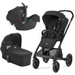 Joie Trio Set Καρότσι Μωρού 3 σε 1 Chrome Raven