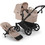 Bugaboo Donkey 6 Complete Καρότσι Μωρού 2 σε 1 Black/Desert Taupe Melange