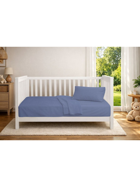 Dimcol Κουβέρτα Κούνιας Πικέ 125x150 Μπλε