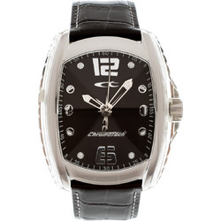 Chronotech Ψηφιακό Ανδρικό Ρολόι με Μαύρο Δερμάτινο Λουράκι RW0007