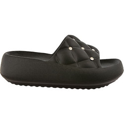 Jomix Γυναικείες Παντόφλες Καλοκαιρινές Flatforms Αντιολισθητικές Μαύρες WEF260112