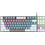 Rampage Snug K14 Μηχανικό Gaming Πληκτρολόγιο TenKeyLess RGB Grey White