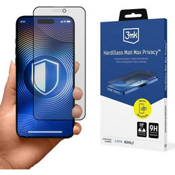 3mk HardGlass Glass Matt Max Privacy Tempered Glass (iPhone 16 / 15)