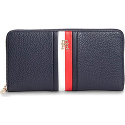 Tommy Hilfiger Μεγάλο Γυναικείο Πορτοφόλι με Φερμουάρ Navy Μπλε AW0AW19163-DW6