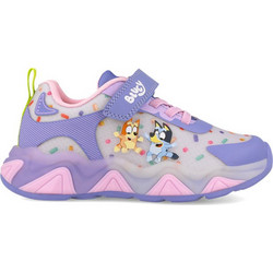 Garvalin Bluey Παιδικά Sneakers με Φωτάκια Μωβ 261855-B164