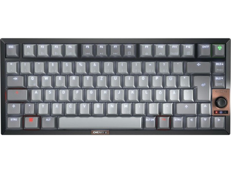 Cherry KW 300 Ασύρματο Μηχανικό Gaming Πληκτρολόγιο TenKeyLess με Cherry MX2A Brown Διακόπτες RGB Grey