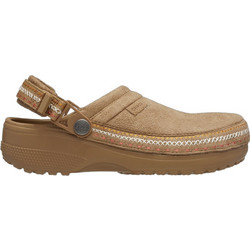 Crocs Men Crafted Vegan Suede Stitch Clog Sepia 214048-2EY