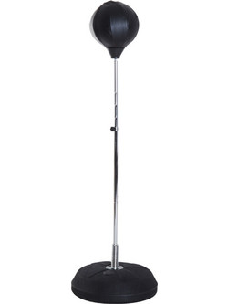 HOMCOM A91-059BK Σάκος Μποξ Ταχύτητας Δαπέδου 144cm Μαύρος