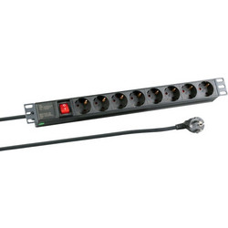 EFB Elektronik EK631DE.2 Πολύπριζο για Καμπίνες Rack 1U 19"