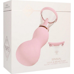 Pumped Rechargeable Vulva & Breast Pump Pink