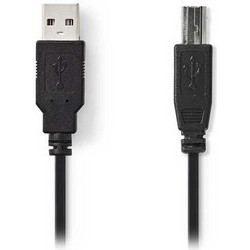 Nedis CCGB60100BK20 Καλώδιο USB-A Male 2.0 to USB-B Male 2m Black