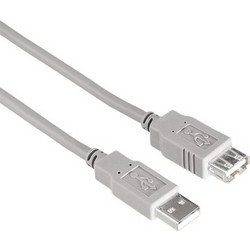 AV 770223 Καλώδιο USB-A Male 2.0 to USB-A Female 1.8m White