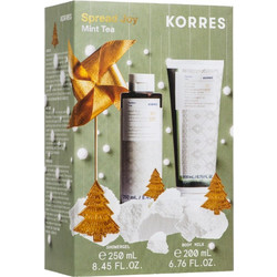 Korres Spread Joy Mint Tea Shower Gel 250ml + Mint Tea Body Milk 200ml