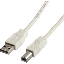 Value 11.99.8841 Καλώδιο USB-A Male 2.0 to USB-B Male 4.5m White