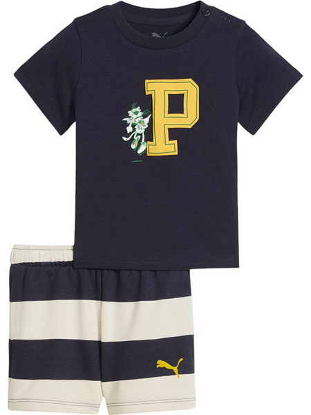 Puma Βρεφικό Σετ για Αγόρι Καλοκαιρινό Navy Μπλε Κίτρινο 630986-16