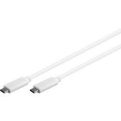 Microconnect USB3.1CC1W USB-C to USB-C 100W 1m White