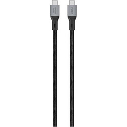 Logik Braided USB-C to USB-C 1.2m Black 5017416868815
