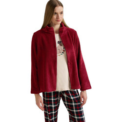 Vamp Γυναικεία Ρόμπα Χειμωνιάτικη Fleece Μπορντό 25282