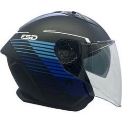 Faseed FSD 768 Black Blue Κράνος Μηχανής Jet