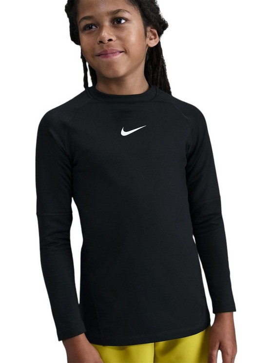 Nike Dri-FIT Παιδικό T-Shirt Μακρυμάνικο Μαύρο IO9010-010