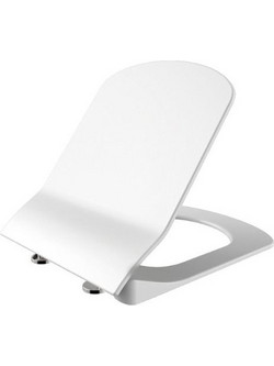 Creavit Καπάκι Λεκάνης D-Shape Πλαστικό Slim Soft Close Λευκό 44.8x36.8cm KC1103