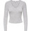 Only Γυναικείο Χειμερινό Crop Top Βαμβακερό Γκρι 15386480