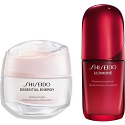 Shiseido Essential Energy Hydrating Cream 50ml + Ultimune Power Infusing Serum 50ml