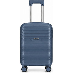 Amber AM1020 Βαλίτσα Καμπίνας 55x35x22cm με 4 Ρόδες Μπλε